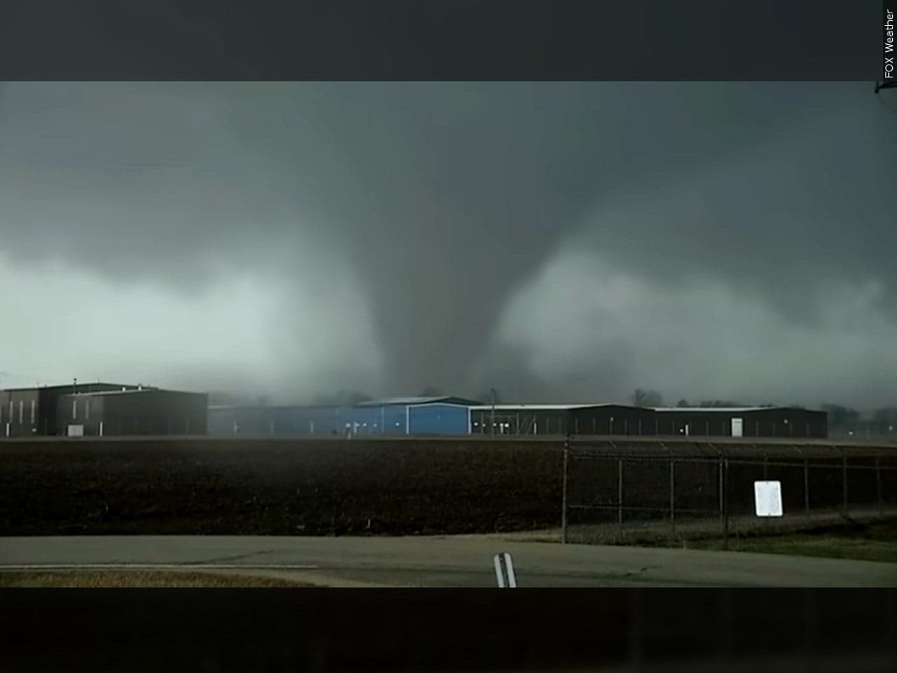 Tornadoes kill 2 in northwestern Indiana and raze buildings in Kankakee, Illinois